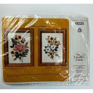 Creative Circle #0225 Vintage 1982 Roses + Daises Kit NEW